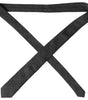 Dolce &amp; Gabbana Dark Gray Plaid Patterned Silk Adjustable Men Tie