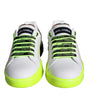 Dolce & Gabbana White Leather Portofino Low Top Sneakers Shoes