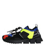 Dolce & Gabbana Multicolor Mesh Sorrento Trekking Sneakers Shoes