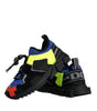 Dolce & Gabbana Multicolor Mesh Sorrento Trekking Sneakers Shoes