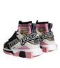 Dolce & Gabbana Multicolor Sorrento Socks Logo Sneakers Shoes