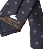 Dolce &amp; Gabbana Black Dotted Fantasy Silk Adjustable Men Tie