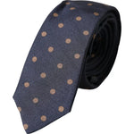Dolce &amp; Gabbana Black Dotted Fantasy Silk Adjustable Men Tie