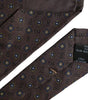 Dolce &amp; Gabbana Brown Silk Branded Logo Adjustable Men Tie