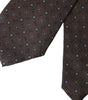 Dolce &amp; Gabbana Brown Silk Branded Logo Adjustable Men Tie