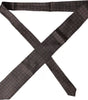 Dolce &amp; Gabbana Brown Silk Branded Logo Adjustable Men Tie