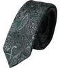 Dolce &amp; Gabbana Green Floral Pattern 100% Silk Adjustable Men Tie