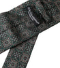 Dolce & Gabbana Green Patterned 100% Silk Adjustable Men Tie