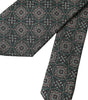 Dolce & Gabbana Green Patterned 100% Silk Adjustable Men Tie