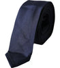 Dolce &amp; Gabbana Dark Blue Silk Skinny Adjustable Tie
