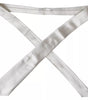 Dolce &amp; Gabbana White Satin Silk Adjustable Men Tie