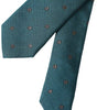 Dolce &amp; Gabbana Green Patterned Silk Adjustable Men Tie