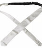 Dolce &amp; Gabbana White 100% Silk Adjustable Necktie Men Bowtie