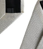 Dolce &amp; Gabbana Off White 100% Silk Adjustable Necktie Men Tie