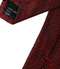 Dolce & Gabbana Red Patterned 100% Silk Adjustable Men Tie