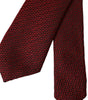 Dolce & Gabbana Red Patterned 100% Silk Adjustable Men Tie