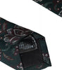 Dolce &amp; Gabbana Green Floral Print Silk Adjustable Men Tie