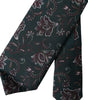 Dolce &amp; Gabbana Green Floral Print Silk Adjustable Men Tie