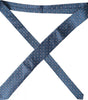 Dolce &amp; Gabbana Blue Patterned 100% Silk Adjustable Men Tie
