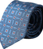 Dolce &amp; Gabbana Blue Patterned 100% Silk Adjustable Men Tie