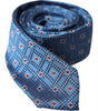 Dolce &amp; Gabbana Blue Patterned 100% Silk Adjustable Men Tie
