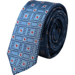 Dolce &amp; Gabbana Blue Patterned 100% Silk Adjustable Men Tie