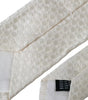 Dolce &amp; Gabbana Off White Silk Adjustable Necktie Men Tie