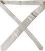 Dolce &amp; Gabbana Off White Silk Adjustable Necktie Men Tie