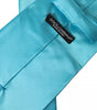 Dolce &amp; Gabbana Light Blue Satin Silk Wide Adjustable Men Tie