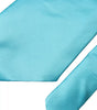Dolce &amp; Gabbana Light Blue Satin Silk Wide Adjustable Men Tie