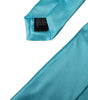 Dolce &amp; Gabbana Light Blue Satin Silk Wide Adjustable Men Tie