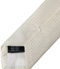 Dolce &amp; Gabbana Off White Patterned Silk Classic Adjustable Tie