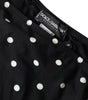 Dolce & Gabbana Black Polka Dot Swimwear Beachwear Bottom Bikini
