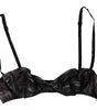 Dolce &amp; Gabbana Black Silk Stretch Women Balconcino Bra Underwear