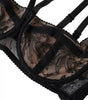 Dolce & Gabbana Black Floral Lace Nylon Balconcino Bra Underwear