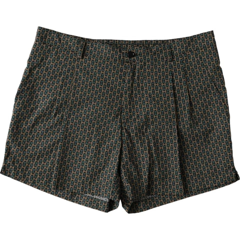 Maillot de bain short de bain à motifs marron Dolce &amp; Gabbana