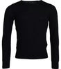 Dolce &amp; Gabbana Black Cashmere Crew Neck Pullover Sweater