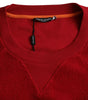 Dolce &amp; Gabbana Red Logo Cotton Crew Neck Pullover Sweater