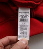 Dolce &amp; Gabbana Red Logo Cotton Crew Neck Pullover Sweater