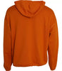 Dolce &amp; Gabbana Orange Hooded Pullover Sweatshirt Sweater