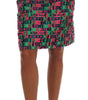 Dolce &amp; Gabbana Elegant Jacquard High Waist Pencil Skirt