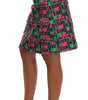Dolce &amp; Gabbana Elegant Jacquard High Waist Pencil Skirt