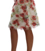 Dolce &amp; Gabbana Elegant Floral High-Waist Pencil Skirt