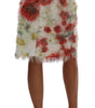 Dolce &amp; Gabbana Elegant Floral High-Waist Pencil Skirt