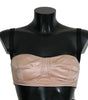 Dolce & Gabbana Black Straps Pink Balconcino Bra