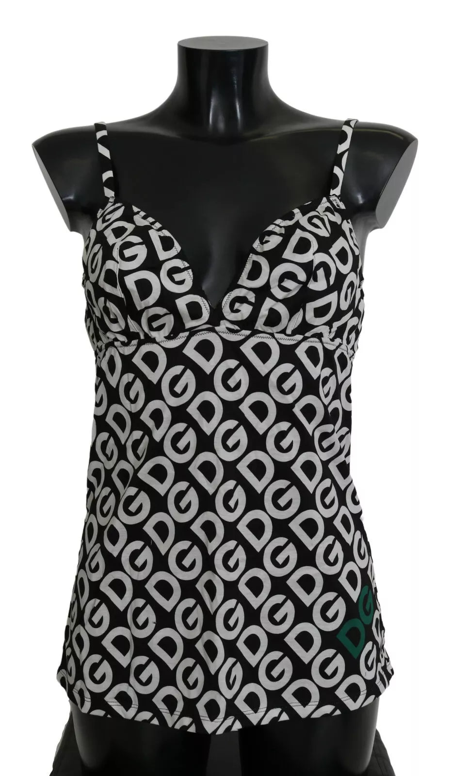 Maillot de bain sans manches imprimé DG Mania noir Dolce & Gabbana