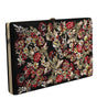Dolce & Gabbana Multicolor Floral Gold Frame Clutch Evening Purse Bag