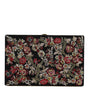Dolce & Gabbana Multicolor Floral Gold Frame Clutch Evening Purse Bag
