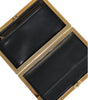 Dolce & Gabbana Blue Velvet Gold Frame Clutch Evening Party Purse Bag