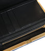 Dolce & Gabbana Blue Velvet Gold Frame Clutch Evening Party Purse Bag
